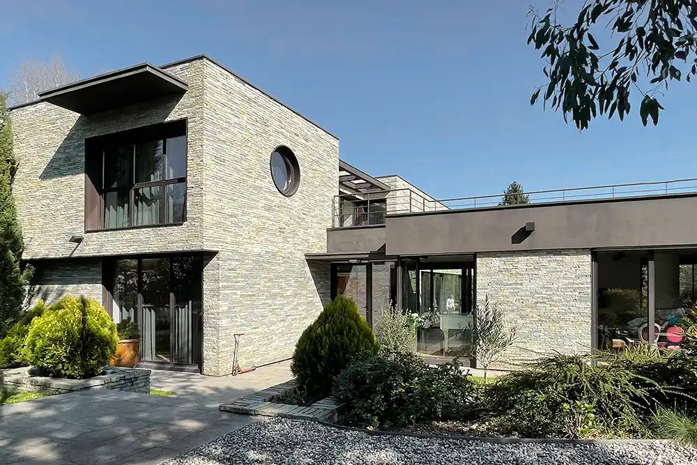 Maison d'architecte moderne en pierre