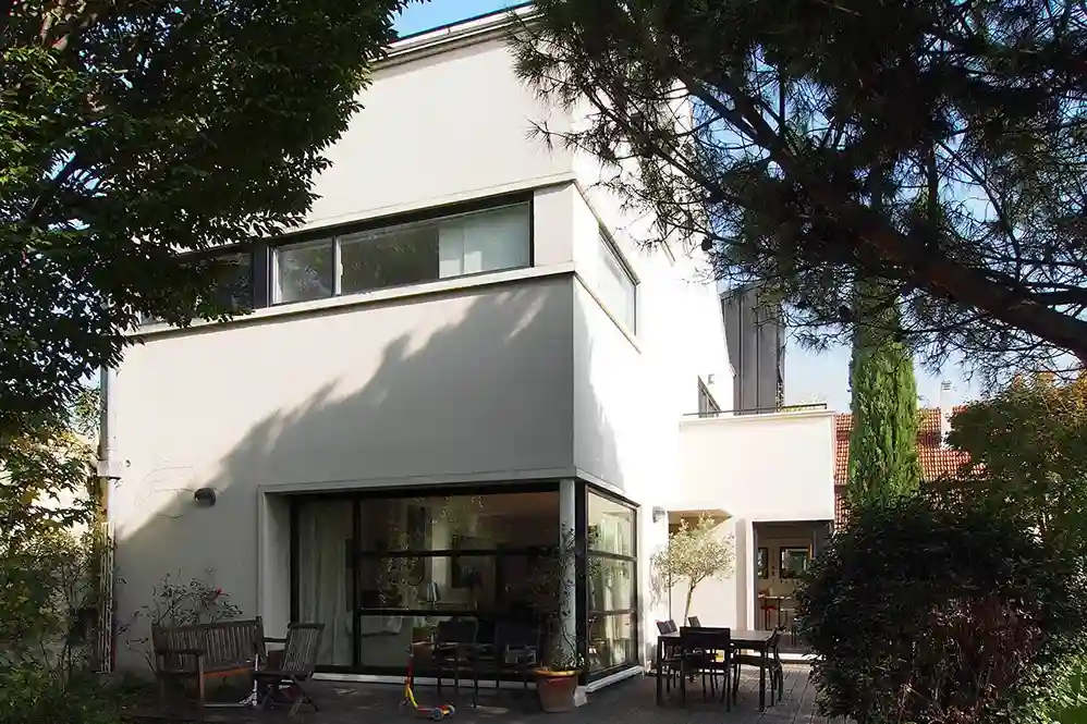 Maison individuelle architecte: photo ouest