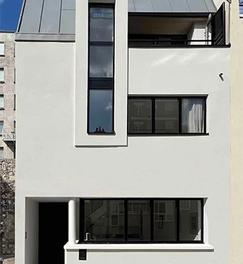 Maison avec toit jardin